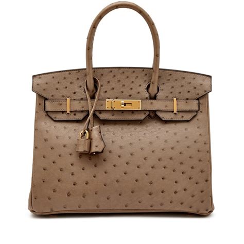 67310103299849 hermes|Hermès Gris Tourterelle Ostrich Birkin 30 Gold Hardware, 2019 .